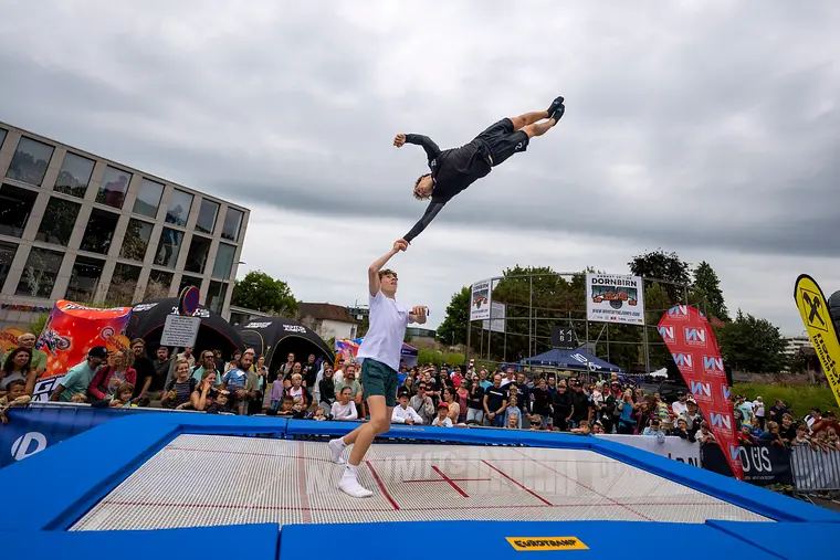 Show-Einlage bei Night of the Jumps in Dornbirn vor Publikum